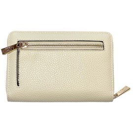 L.CREDI - Women's Purse Ziparound Medium RFID Perla (Cream)