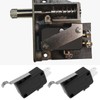 YINETTECH 4x SPDT Micro Switch Roller Lever 3-Way Terminals Snap