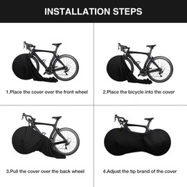 TrendSurf Bicycle Indoor Storage Cover, Stretch Bicycle Briefs, For Large-Diameter Cars, Fashionable, Prevents Wall and Floors, Uses Elastic Spandex Material, For Bicycles, Indoor Storage, Road Bikes, Mountain Bikes, Cross Bikes