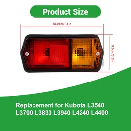 YSMN Tractor Right Tail Light, Replacement for Kubota L3540 L3700 L3830 L3940 L4240 L4400