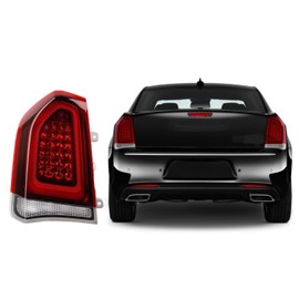 Sagnod Auto Tail Light compatible with 2015-2023 Chrysler 300 Left Driver Side