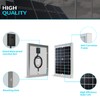 ACOPOWER 20W Mono Solar Panel,Waterproof Built-in Blocking Diode Small Solar