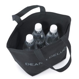 Dean & Deluca Tote Bag, L, Black, Women's, Men's, Solid, Practical, Foldable, Eco Bag, 17.7 x 5.1 x 12.6 inches (45 x 13 x 32 cm)