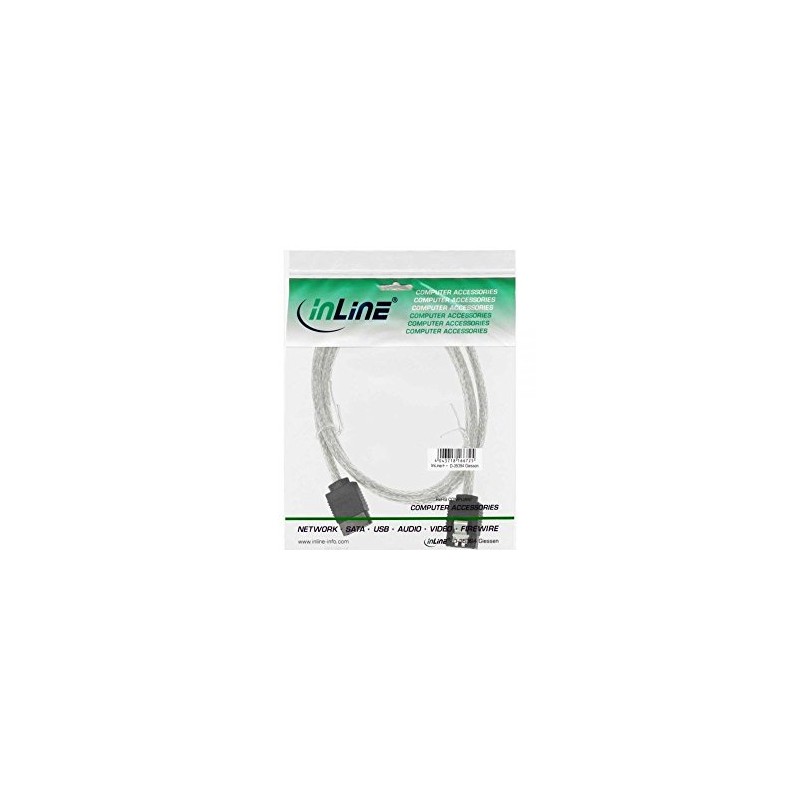 InLine® 18900 SATA Cable, 0.75 m, transparent