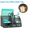 OKPOW Mesh Desk Organiser,Multi-Use Desk Tidy & Pen Holder with