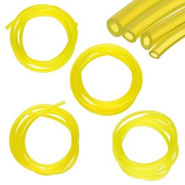 Fuel Line Hose Tube,4 Pieces Universal Fuel Line,Petrol Fuel Line Hose Tube,Fuel Hose Pipe 1m,Transparent Tubing Oil Hose,2mmx3.5mm,2.5mmX5mm,3mmX5mm,3mmX6mm,for Blower Lawn Mower