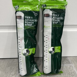 Greenlite (2x) Power Strip 7 Outlet Surge Protect Smart Bar 14" Greenlite Tier 1 Advanced