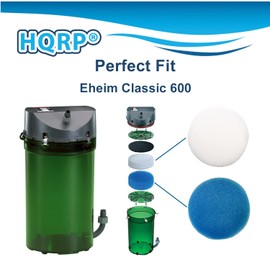 HQRP Fine and Coarse Media Filter Pads (3+2) Compatible with Eheim Classic 600/2217 External Aquarium Canister Filter