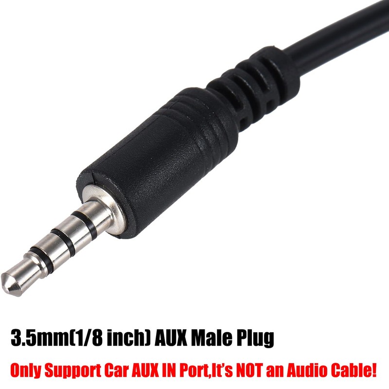 Warmstor 3.5mm (1/8 inch) AUX Audio Plug Male to USB