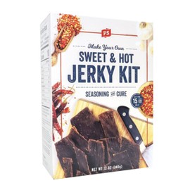 PS Seasoning Jerky Seasoning and Cure Kit (Sweet & Hot) - Award-Winning DIY Beef Jerky Making Kit with Seasoning Mix & Cure - Oven, Smoker, Dehydrator - Great for Beef, Turkey, Venison, Wild Game