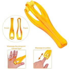 10 Pcs Finger Massager Rings and 2 Pcs Rolling Hand Massager Set for Relieving Stress Relaxing Overworked Fingers Toes Promote Blood Circulation