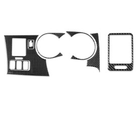 NVCNX Real Premium Carbon Fiber for Toyota 2nd Gen Tacoma Accessories 2005-2015 2006 2007 2008 2009 2010 2011 2012 2013 2014 Car Dash Board Dashboard Panel Cover Interior Trim Kit Sticker Decal 7PCs