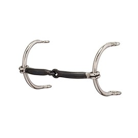 Weaver Leather Gag Bit, Smooth Sweet Iron Snaffle Mouth, Steel, 5"