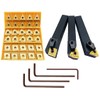 5/8" 36PCS Indexable Carbide Lathe Turning Tool Insert Holder Bit