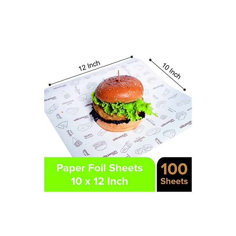 Oddy Uniwraps Food Wrapping Paper Sheets | Wrap Roti, Parantha,