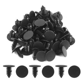 MACHSWON 50PCS 9mm Hole Plastic Push Screw Rivet Panel Fixings Bumper Clips for Car Auto Vehicle