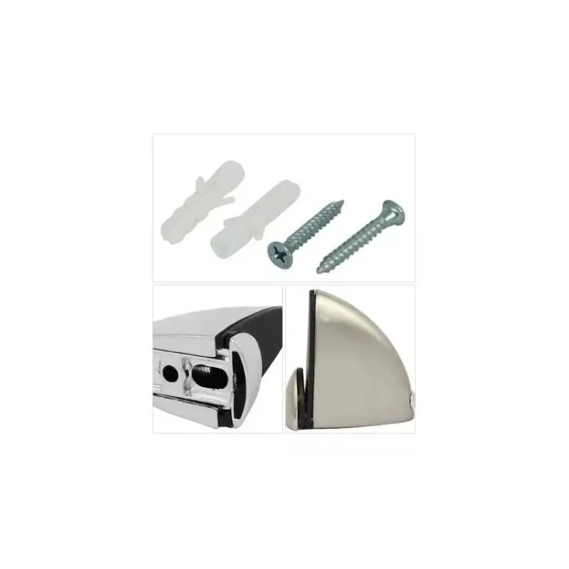LIZOFERTAS Soporte Para Repisas De Cristal Cromo 1 Pza Extra