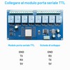 ESP modulo relè a 8 canali con ESP-32 WiFi Bluetooth,