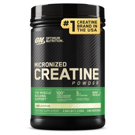 Optimum Nutrition Micronized Creatine Monohydrate Powder, Unflavored, 240 Servings, 1200 Grams (Packaging May Vary)