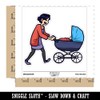 Mother with Child in Stroller Baby Waterproof Vinyl Phone Tablet