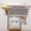 Handmade Natural Larimar 8 mm Sterling Silver Stud Earrings