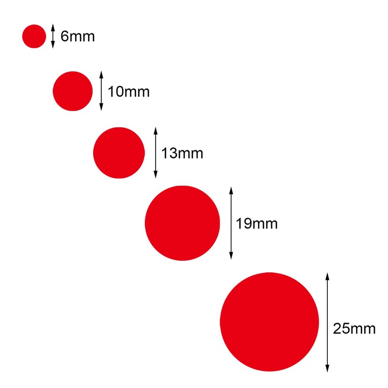 Boao Colored Round Dot Stickers Circle Small Dot Labels, Mini