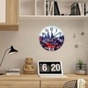 Wooden Wall Clock Silent Non-Ticking Large Numbers Battery Operated New