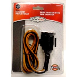 RoadPro 12V Extension Power Outlet 6' / 16 Gauge Heavy Duty Wire #RPPS-16ES