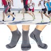 APTYID Men's Athletic Quarter Socks Running Ankle Cushioned (6 Pack)