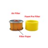 TURBOTUNITY 5 Pack GX390 Air Filter Compatible with Honda GX340