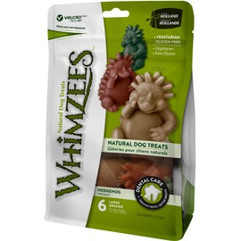 WHIMZEES Natural Grain Free Daily Dental Long Lasting Dog Treats, Hedgehog, Large, Bag of 6