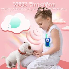 Retevis RT388 Walkie Talkies for Kids, Toys for 3-12 Year Old Boy Girl, Long Range 2 Way Radio 22 Channel with Backlit LCD Flashlight, Kids Gifts for Boys Girls Family Games Outdoor(Blue Green 1 Pair)