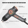 Holdone Heat Gun Fast Heating 1800W 122℉-1202℉ LED 3-color light