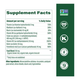 Megafood Complex B Balance 30 Tabletas Vitaminas Veganas