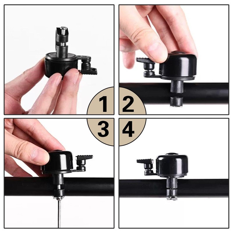 NYGGTYK Pack of 3 Bicycle Bells, Bicycle Accessories, Metal Bells,