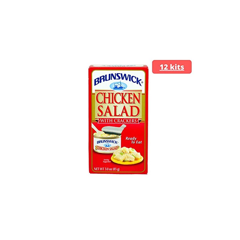 Brunswick Chicken Salad With Crackers 12 Packs 3.0 oz ready
