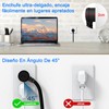 Lostrain Multicontactos USB,Regleta de Alimentación con 3 Ca(10A) y 3