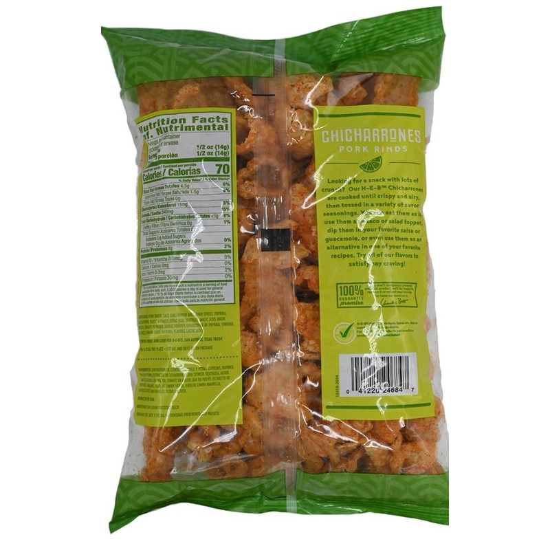 HEB 1 Bag - H-E-B Chicharrones Pork Rinds - Chile