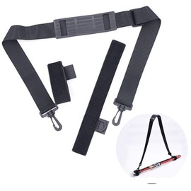 [Subnovty] Fishing Shoulder Strap, Rod Carry Belt, Fishing Rod Carrier, Rod Strap, Adjustable Length, Black