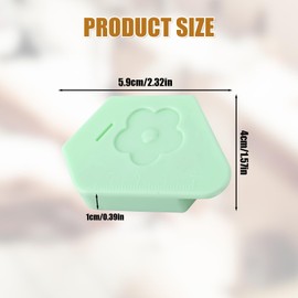 2pcs Magnetic Seam Guide for Sewing Machine, Multifunctional Polygon Magnet Hemmer Guide with Scale Universal Sewing Machine Guide Sewing Machine Accessories Supplies (Green)