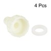 sourcing map ABS Hose Connector Coupling 10 mm Barb x