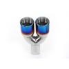 NETAMI 2.25' Inlet to 3.5" Dual Outlet Stainless Steel Exhaust