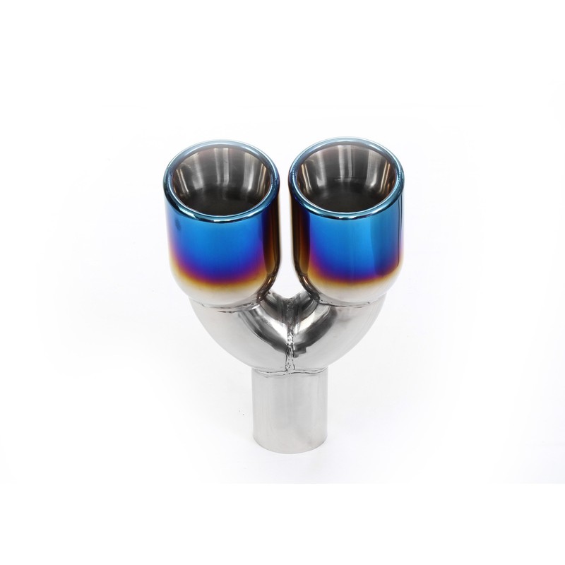 NETAMI 2.25' Inlet to 3.5" Dual Outlet Stainless Steel Exhaust