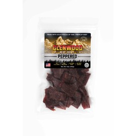 Glenwood Jerky 10oz Bag 100% Beef Jerky (PEPPERED)