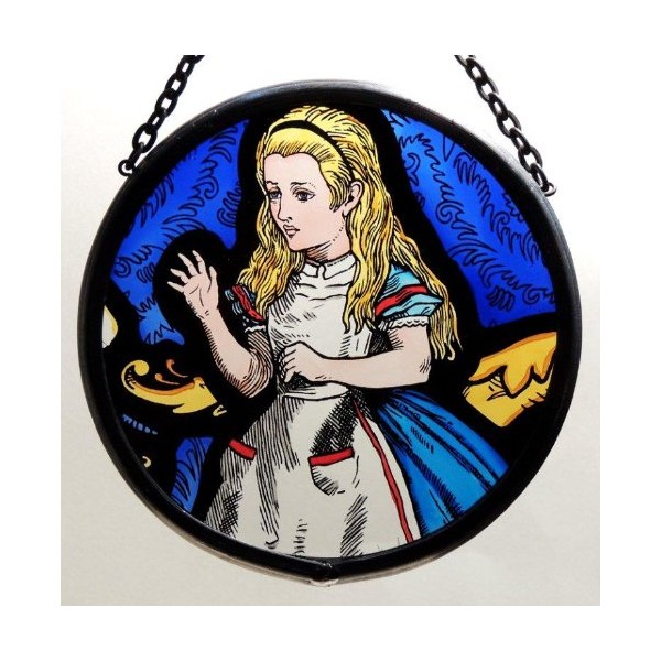 Decorative Hand Painted Stained Glass Window Sun Catcher/Roundel in an