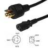 10ft NEMA L6-15P to IEC C13 Power Cable - 14AWG