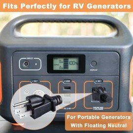 Essential Neutral Ground Bonding Plug for Portable Inverter Generators - Ensure Safe RV Power (2)