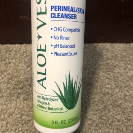 Aloe Vesta Perineal Skin Cleanser w/  Collagen & Natural Botanical, 8oz