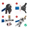 BOOPARTS - 4 pieces - press fitting tee - reducer