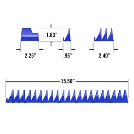 Ernst Manufacturing Wrench Pro - Modular Wrench Organizer for 20 Tools with Magnetic Base (Blue)